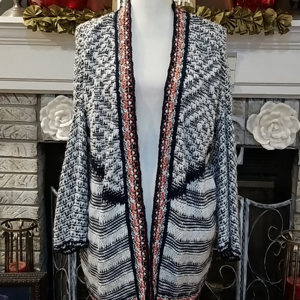 ODDY Open Front Knit Cardigan, One Size